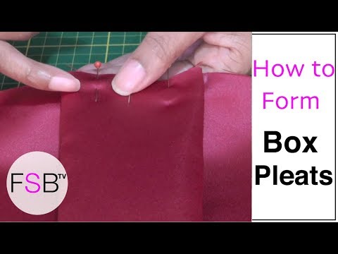 Forming Box Pleats