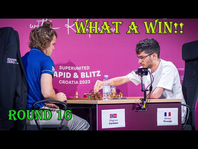 Magnus crushes Alireza Firouzja in blitz #magnuscarlsen #alirezafirouz