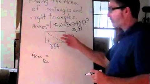 Finding the Area of Rectangles and Right Triangles