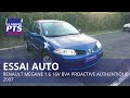 TEST - RENAULT MÉGANE 1.6 16V BVA PROACTIVE AUTHENTIQUE 2007 - FRANCE