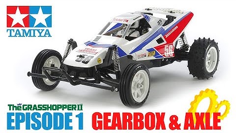 HOW TO BUILD THE GEARBOX & REAR AXLE | TAMIYA Grasshopper II 2WD Buggy Kit (2017) #tamiya #tamiyarc