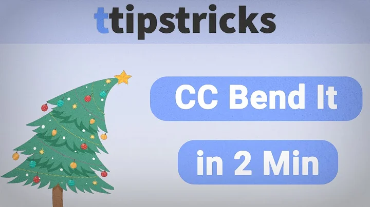 CC Bend It - After Effects | ttipstricks