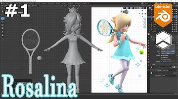 Rosalina Mario Tennis - Blender Quick Modeling - Nhij Quang