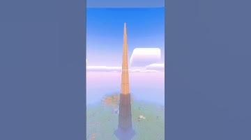 I build Burj Khalifa in Minecraft 1.20 pocket edition | Burj Khalifa | Shorts |