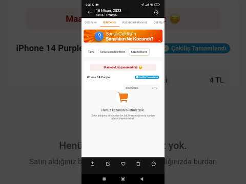 Trendyol çekilişi önce