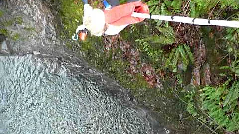 Debbie swan diving - bungee jumping.MOV