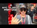 New York City Vlog Day One // i end up getting STUCK IN NYC!!