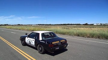 CHP Mustang Code 3 on CHP EVOC