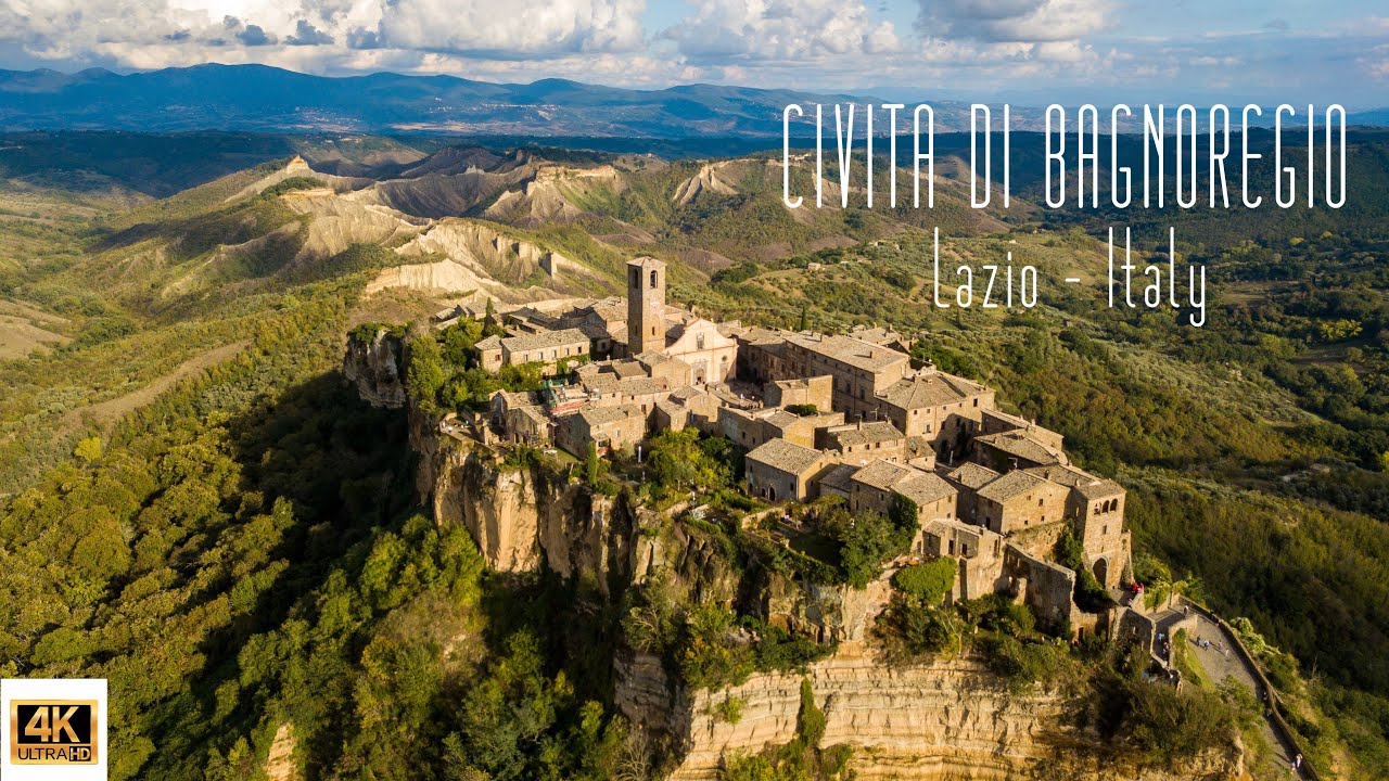 🇮🇹 4K drone video of Civita di Bagnoregio, Lazio, Italy.