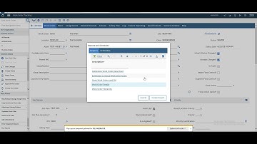 Creating New Workorder in Maximo
