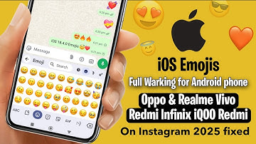How To Get iOS 18.4 Emojis on Oppo Redmi Realme & Vivo OnePlus infinix iqoo | iOS Emoji on android 🔥
