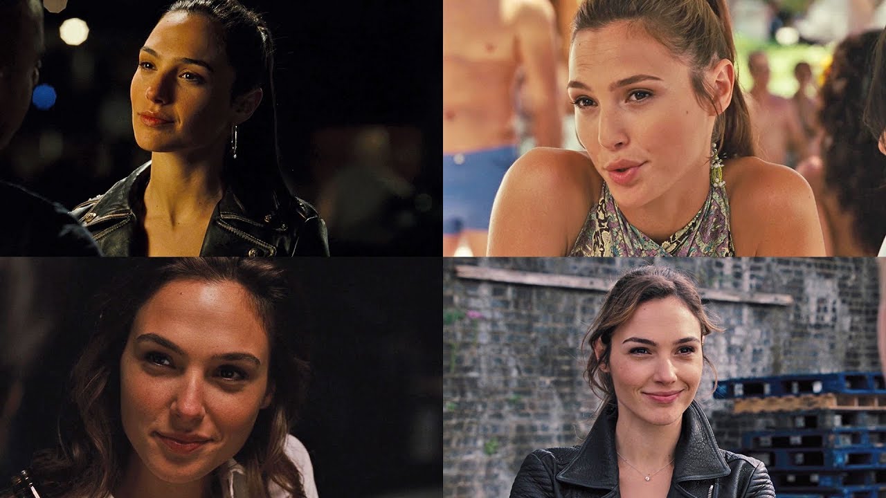 gal gadot, all scenes, fast & furious, fast five, furious 6, furiou...