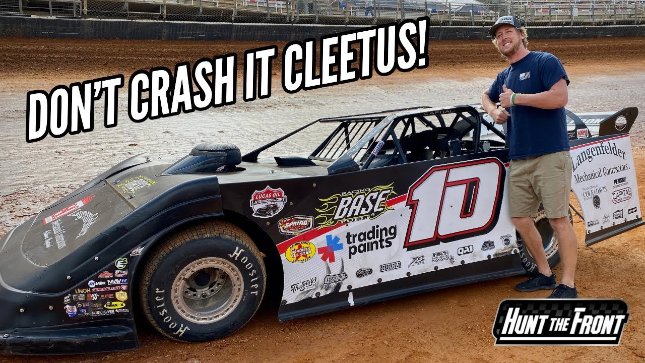 Cleetus McFarland Drove Our Dirt Late Model at Bristol Motor Speedway!