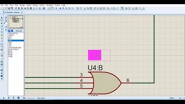 BCD to 7 Segment Circuit on Proteus..