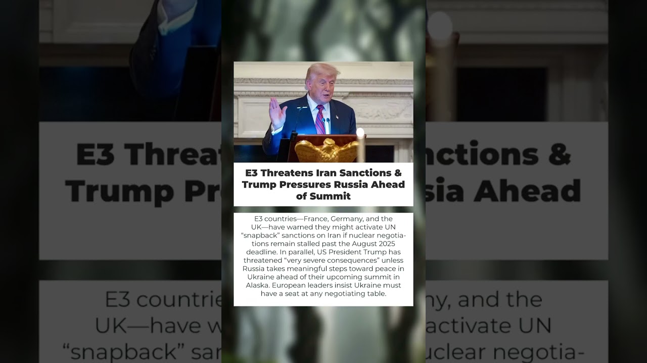 Iran Sanctions Threat & Trump’s Russia Warning 