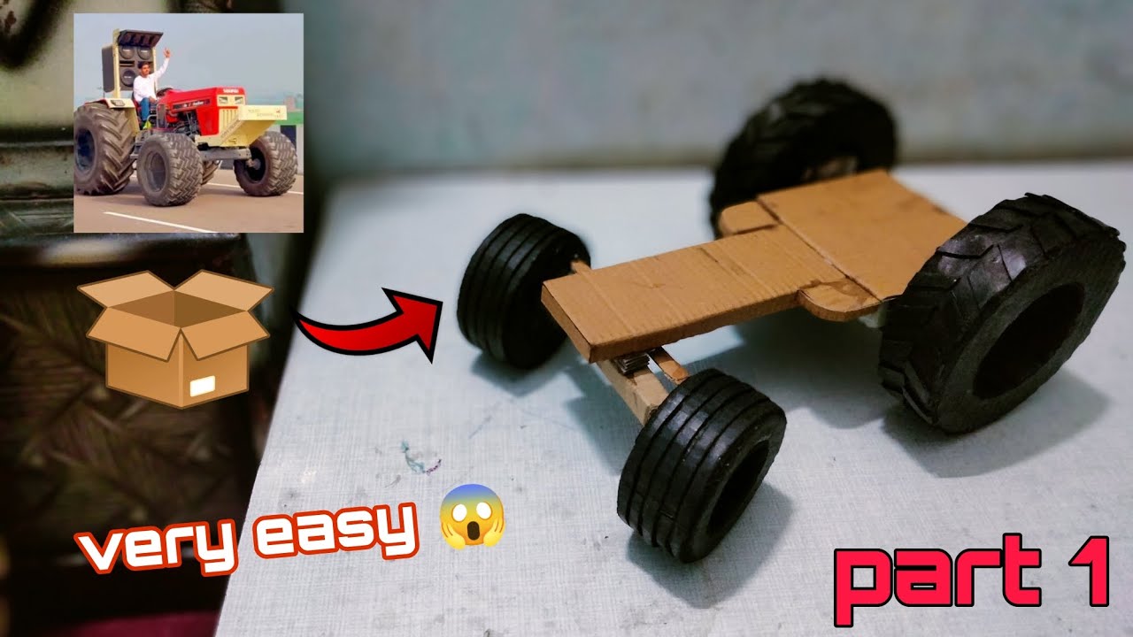 How to make swaraj 855 with cardboard part 1