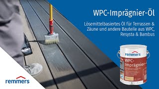 Terrassen imprägnieren leicht gemacht - Remmers WPC-Imprägnier-Öl