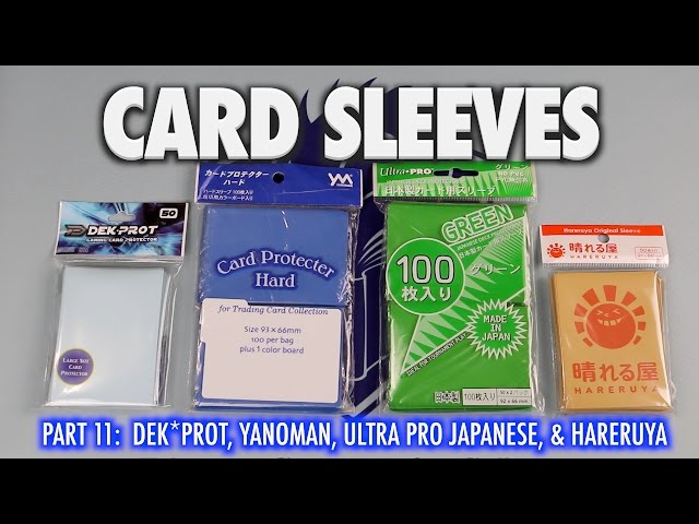 MTG Card Sleeves 11 - Hareruya, Ultra Pro Japanese, Dek, Yanoman
