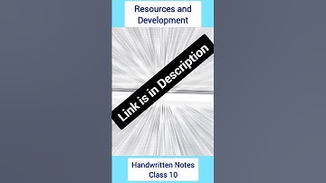 Resources and Development Class 10 | CBSE Geography Class 10 chapter 1 | handwritten notes