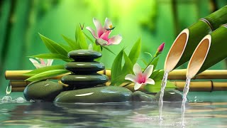 Relaxing Piano Music with Nature View, Deep Sleep Music - Meditation Music, Water Fountain, Bamboo