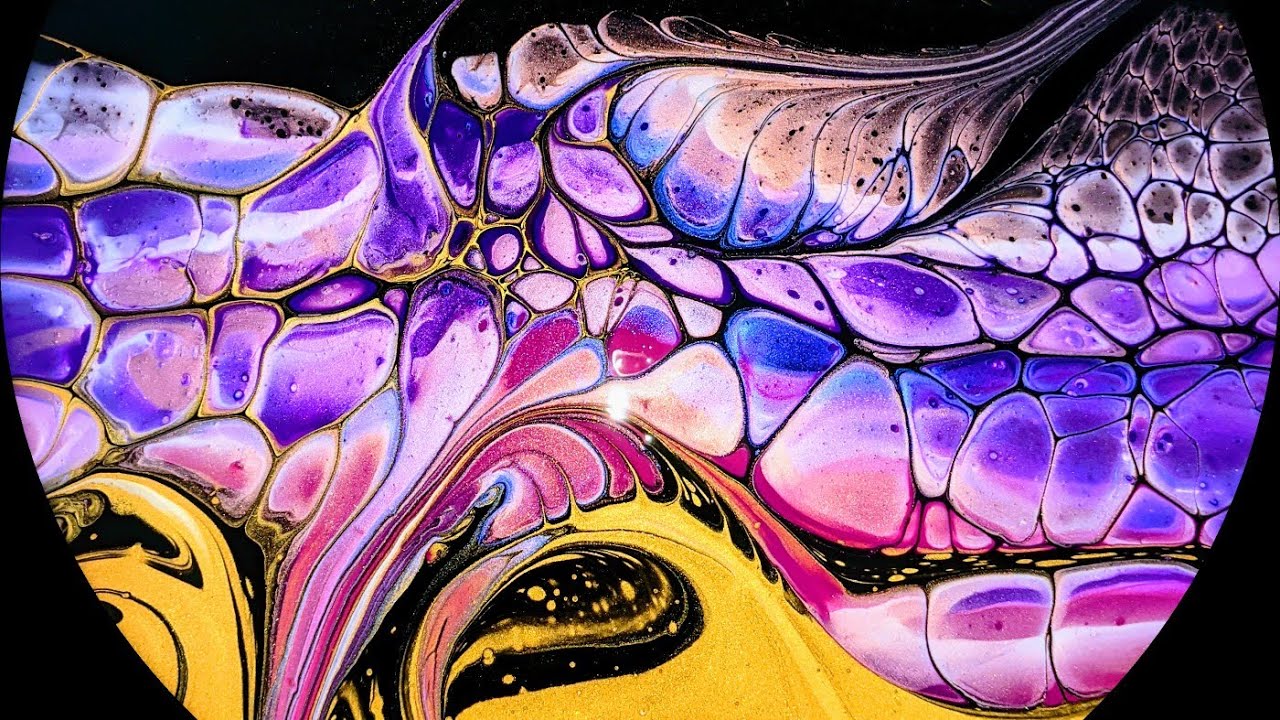 (137) Liquid Gold Series #2 Bloom Swipe With Purple - YouTube