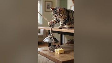 Shocking! 😱😱The cat sets a trap and waits in silence やばすぎ！😱😱猫は罠を仕掛けて静かに待っている #shorts #tabbycat #