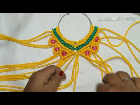 How to make macrame new design  mirror wall hanging,मायक्रम  आरसा