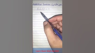 Additive Inverse Math Point 4U#maths #class9th @msaleemkhan7337