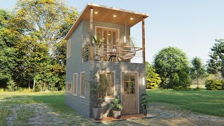 Two Storey Tiny House 3x6 Meters ( 18 Sqm )