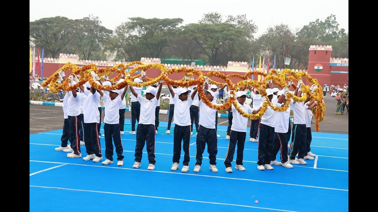 Hoops drill performed by students of Class 6 on Annual Sports Day - 06.01.2023