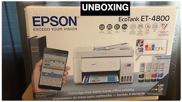 UNBOXING & HOW TO SET UP EPSON PRINTER ET-4800 ( ECOTANK )