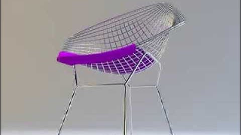 Bertoia Stool - description and dimensions