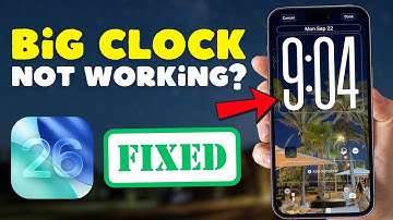 How to Fix Big Clock Not Working iOS 26