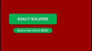 Lesson 10: Branch and Bound for Network Optimization Bounds and Pruning