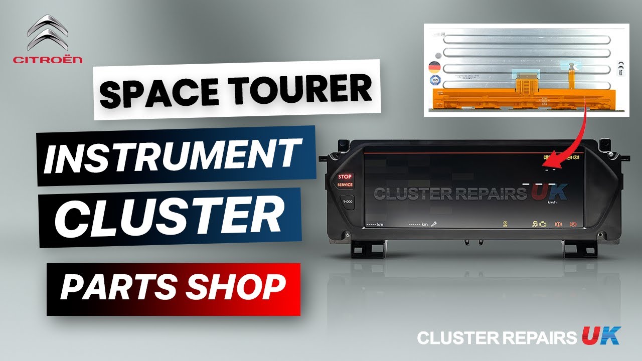 Citroen C4 Space Tourer Instrument Cluster Display Faulty? Spare part display - 2018 to 2022 models
