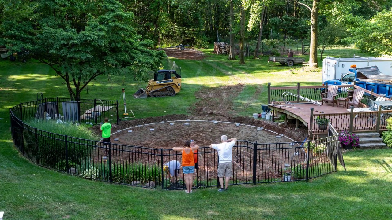 33 Round Pool Install Lehigh Valley PA