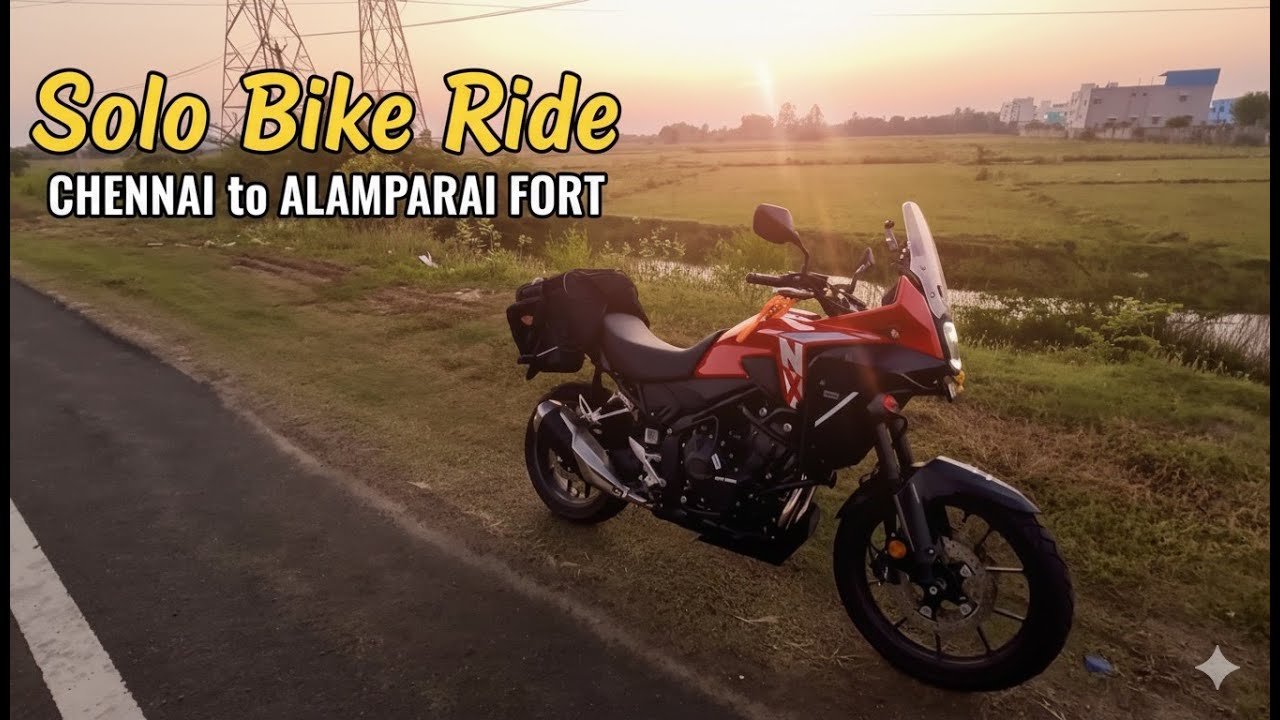 Chennai to Alamparai Fort | Peaceful Coastal Fort | Solo Bike Ride | Honda NX500