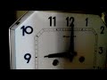 Бой и ход часов Янтарь после разборки и чистки. Working and chime of the wall clock Yantar.