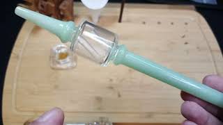 Pulsar Colorful Dab Straw Diffuser (Nectar Collector) Review - Opaque Green Color