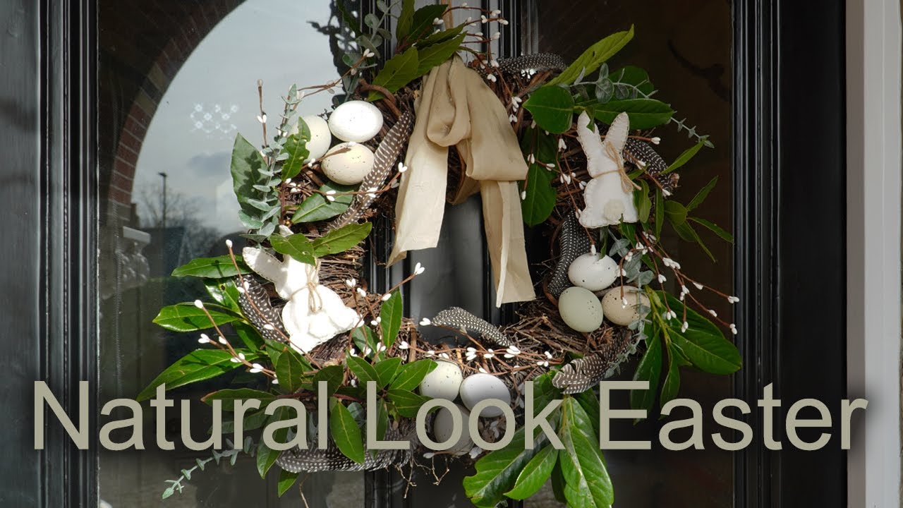Easter decorate with me 2024 | Natural look | Easter decor - YouTube