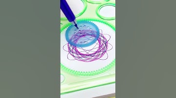 Hypnotic Spirograph Art: A Visual Journey  #Spirograph #GeometricArt #shorts #asrm #youtube #tiktok