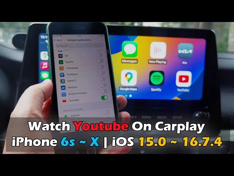 How To Watch Youtube On Apple Carplay iPhone 6s ~ X | iOS 15.0 ~ 16.7.4