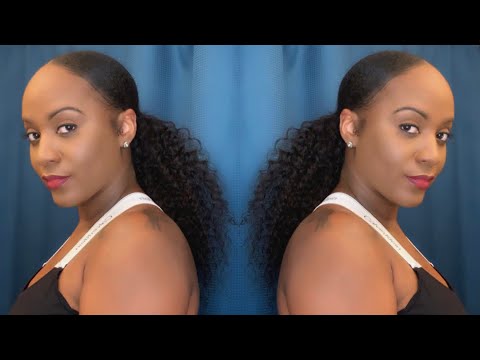5 Minute Sleek Middle Part Ponytail With Weave Yiroo Hair