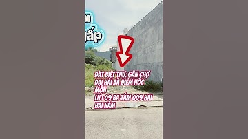 🚗#bán đất biệt thự gần chợ đại Hải bà điểm hóc môn/✅anh mình cần bán gấp lô đất đường nhựa 8m thông