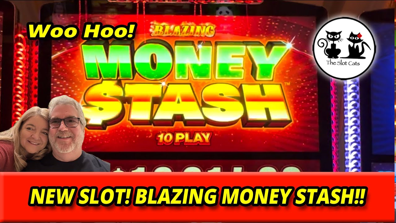 FIRST TIME PLAYING NEW SLOT MACHINE MONEY STASH! BLAZING 7'S! 
