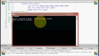 Bangla C programming tutorial 89 Function Header file math h
