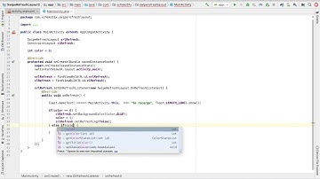 Implementación de SwipeRefreshLayout en Android Studio