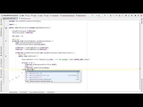 Implementación de SwipeRefreshLayout en Android Studio