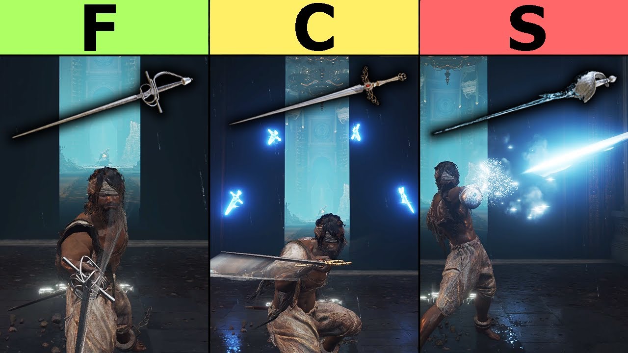 Elden Ring ALL Thrusting Swords Ranked Best Thrusting Sword? YouTube