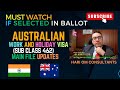 Australian Work and Holiday Visa 462 Main file updates.. Must watch if selected@HariOmconsultants